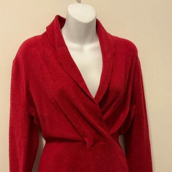 KENAR  Women’s Red V-Neck Sweater Size Large - Picture 3 of 6
